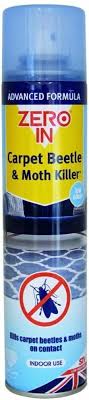 zero in carpet beetle and moth