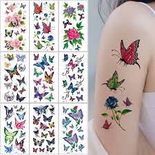 9sheets erflies tattoo stickers 80