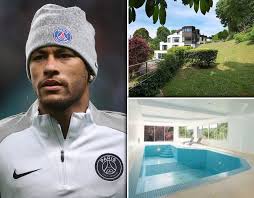 When he moved to france, neymar said it was to become the best footballer in the world and get le parisien report that it's all because a fan climbed over a wall at his five storey house in bougival. Neymar Shows Off New Mansion In Paris Sport Galleries Pics Express Co Uk