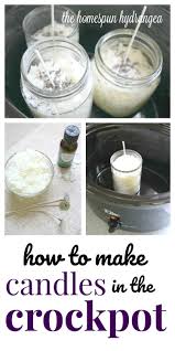 make your own crockpot candles the