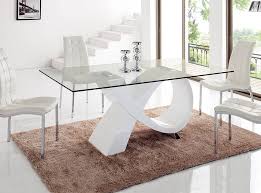 Modern Glass Top Dining Table 989 By