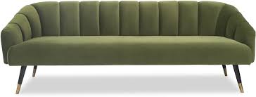 Bisset 50s Style 3 Seater Sofa Green