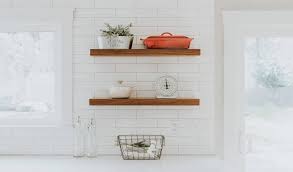 how to install floating shelves without