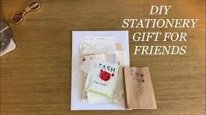 diy stationery gift for friends