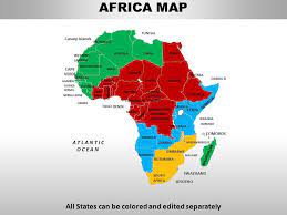 Create your own custom map of africa. Africa Continents Powerpoint Maps Templates Powerpoint Presentation Slides Template Ppt Slides Presentation Graphics