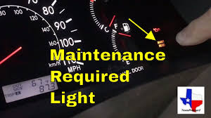 How To Reset The Maintenance Required Light 2006 Toyota Corolla
