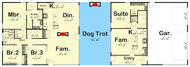 Mid Century Modern Dogtrot House Plan
