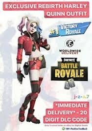 It is reported that each series will cost buyers $ 4.99. Trusted Seller Fortnite Rebirth Harley Quinn Skin Dlc Code Batman Zero Point Ebay