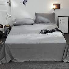 cotton light grey king bed linen