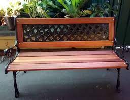 Cast Iron Timber Garden Bench