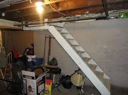 unfinished basement stairs in connecticut