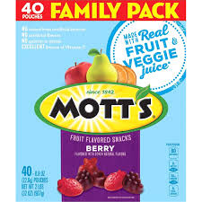 motts berry flavored fruit snacks 40 ct