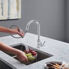 pull down kitchen faucet dual spray