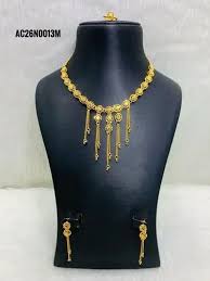 gold plated arabic long jewelry set