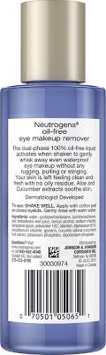 neutrogena eye makeup remover oil free