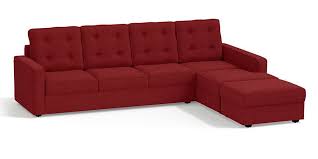 salsa red apollo sectional tufted sofas
