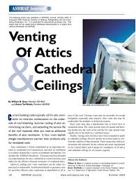 attics cathedral ceilings