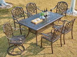 long table used outdoor furniture patio