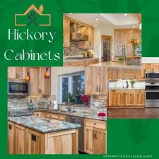matching hickory cabinets with trendy