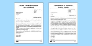 Here we mention some invitation letter sample. Formal Letter Of Invitation Writing Sample Esl Writing A Formal Invitation