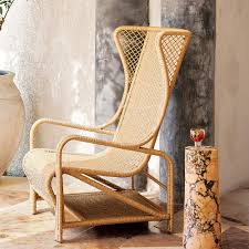remo rattan wingback outdoor lounge