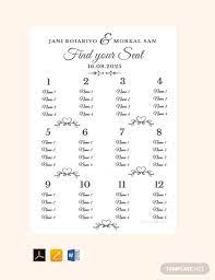 38 Wedding Seating Chart Templates