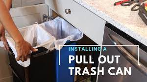 diy installing a pull out trash can
