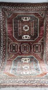 antique ersari east west rug wool