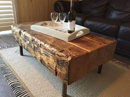 Handmade Rustic Wood Coffee Table Sets