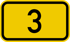 3 (three) is a number, numeral and digit. Bundesstrasse 3 Wikipedia