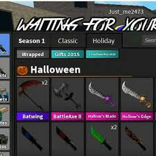 This weapon has a teal reskin called nik's scythe.; Batwing Mm2 Roblox Murder Mystery 2 Ebay