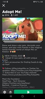 Stop your child from getting scammed, get the dream pet they have always wanted without giving away pets. Fossil Egg Adopt Me Twitter