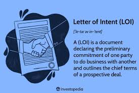 how to use a letter of intent loi to
