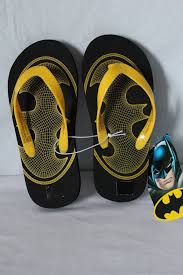 Details About Boys Batman Flip Flops Size 11 12 Sandals Summer Shoes Dc Comics Super Hero