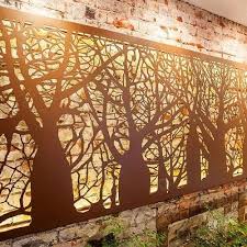 Golden Laser Cut Lighting Wall Decor