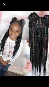 Braiding my toddlers hair| knotless braided ponytail hairstyles for little girls how to create: I Like This Hairstyle Black Kids Hairstyles Hair Styles Cornrow Hairstyles