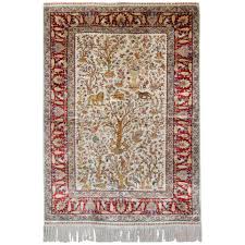 pure silk rugs pictorial turkish rugs