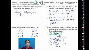 Flavonoids and anthocyanins in plants, and latest. Common Core Algebra I Unit 7 Lesson 5 Factoring Trinomials Youtube