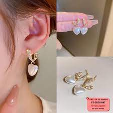 golden alloy korean earrings whole