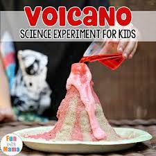 baking soda volcano experiment fun