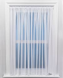 plain white net curtain fast despatch