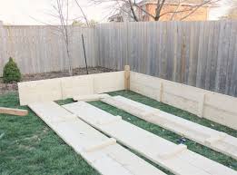 how to build a raised u shaped garden bed