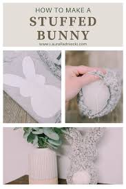 how to make a diy stuffed bunny for