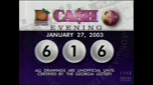 Georgia Lottery Cash 3 Evening Caroline Guitar Company