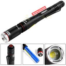 Nebo Rechargeable Pen Light Flashlight 360 Lumen Inspector Rc Waterproof 4x Zoom Ebay
