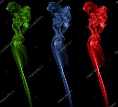 abstract smoke in diffe color stock