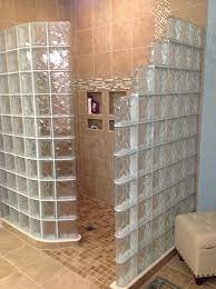 Prefabricated Glass Block Shower Wall