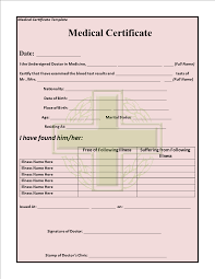 9 Medical Certificate Templates For Sick Leave Pdf Doc Free