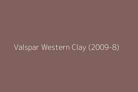 Valspar Western Clay 2009 8 Color Hex