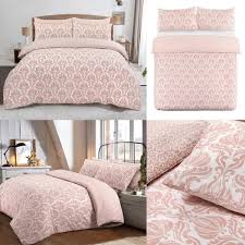 Aria Pink Duvet Cover Bedding Set With